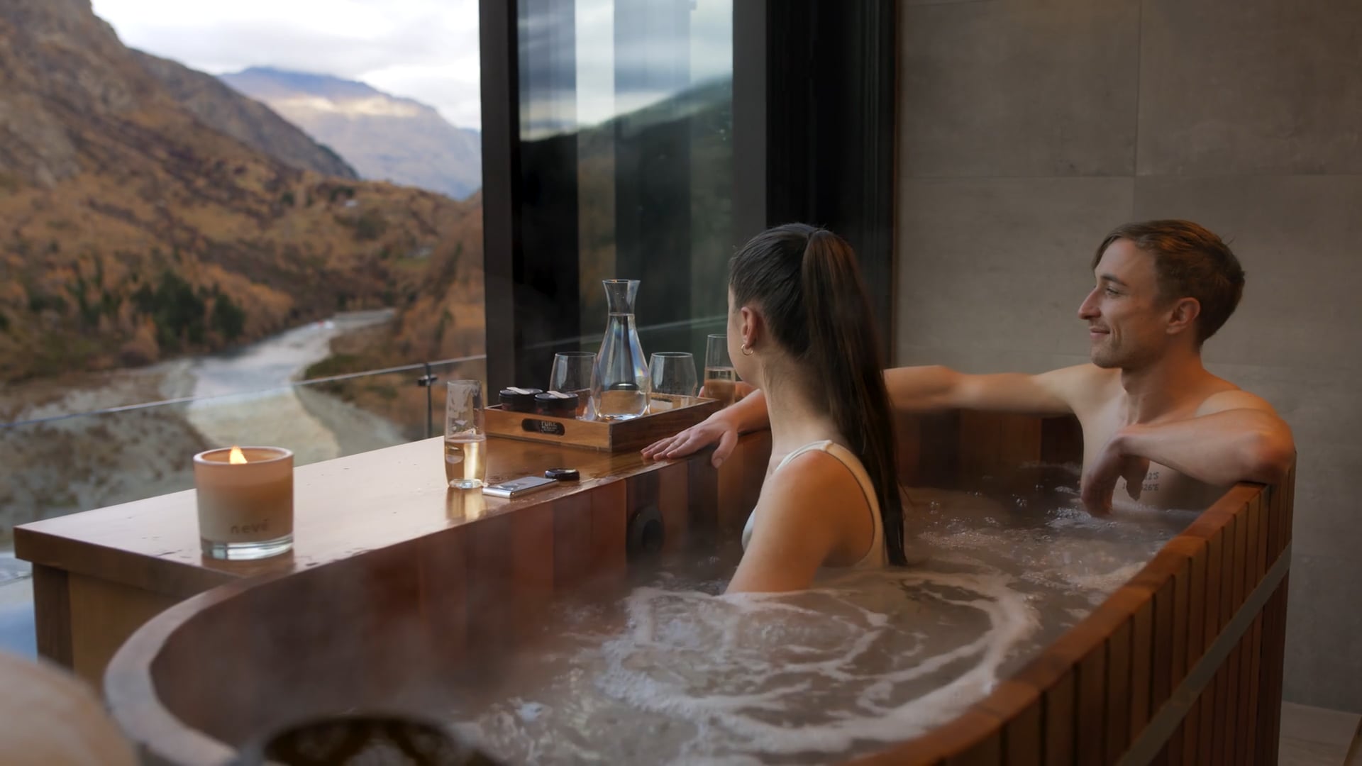 Private cedar hot pools Quenestown